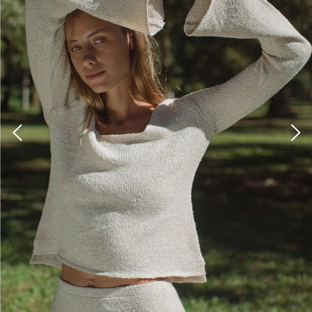 Elegant Cream Women's Sweater